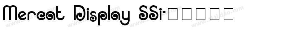 Mercat Display SSi字体转换